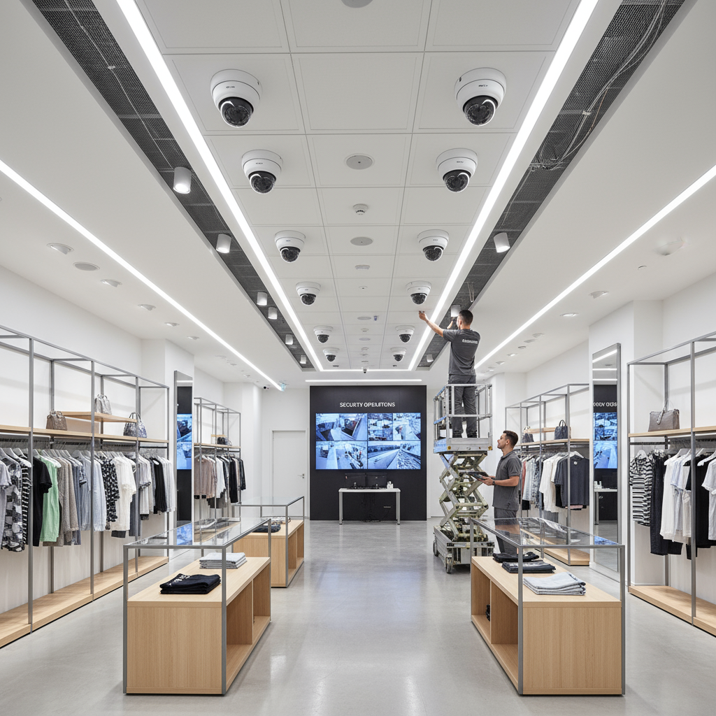 نظام مراقبة متكامل لمحل تجاري